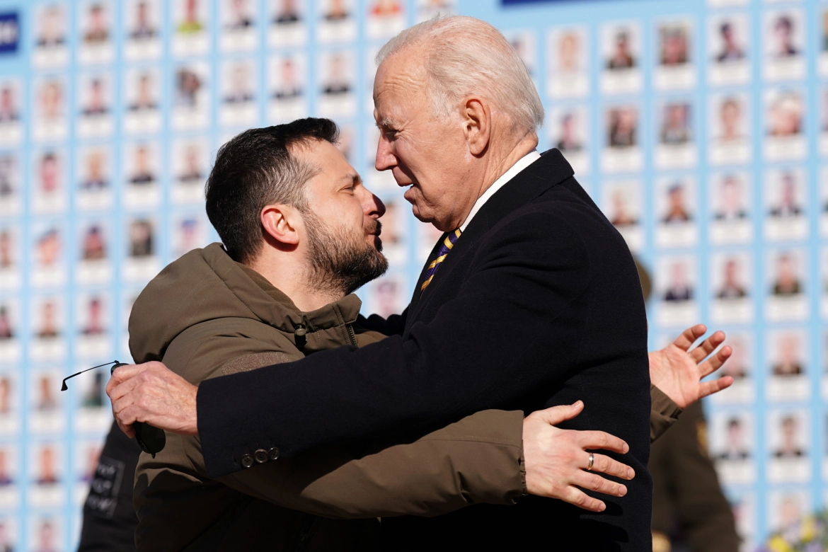 Hug Presiden Joe Biden visits President Zelenskiy in Kyiv, Ukraine | Limelight